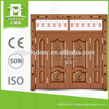 Fancy design villa entrance copper door for sale